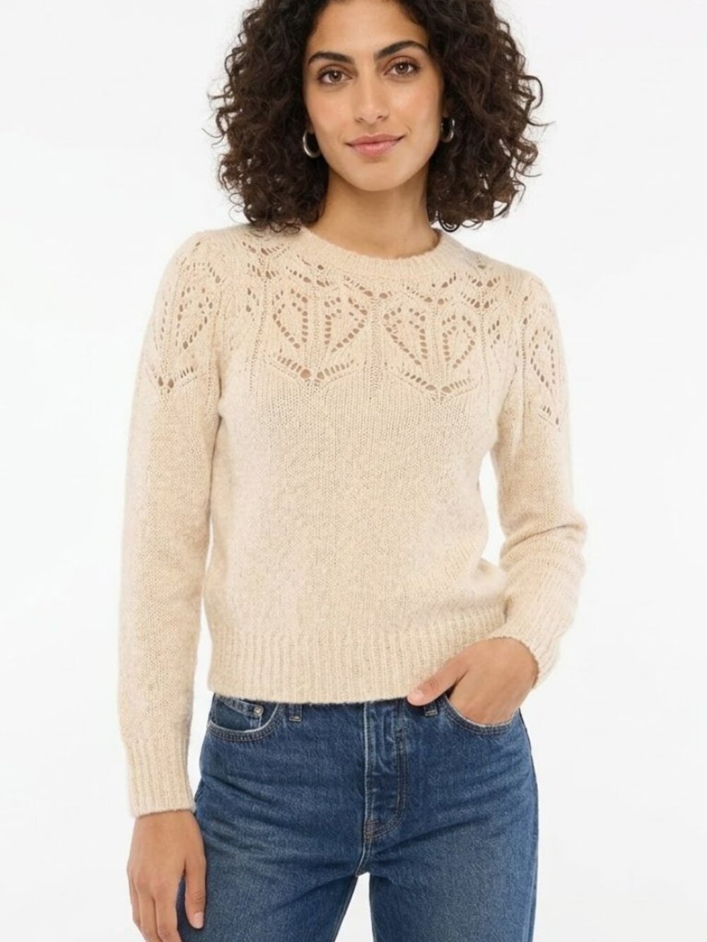 J. Crew Pointelle Sweater